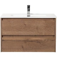 Тумба с раковиной BelBagno Kraft 70 KRAFT-700-2C-SO-RT+70 BB700ETL подвесная Rovere Tabacco