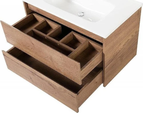 Тумба с раковиной BelBagno Kraft 70 KRAFT-700-2C-SO-RT+70 BB700ETL подвесная Rovere Tabacco