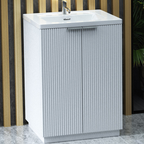 Тумба с раковиной SanVit Рольф 61 krolf613d Белая глянцевая МДФ / ЛДСП