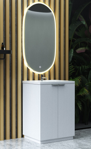 Тумба с раковиной SanVit Рольф 61 krolf613d Белая глянцевая МДФ / ЛДСП