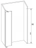 Душевая стенка RGW Z-09 60 06220906-11 профиль Хром стекло прозрачное