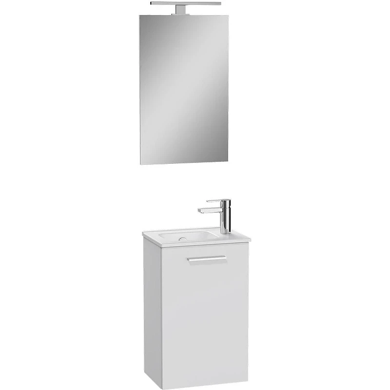 Комплект мебели для ванной Vitra Mia 40 69576 подвесной Белый глянцевый