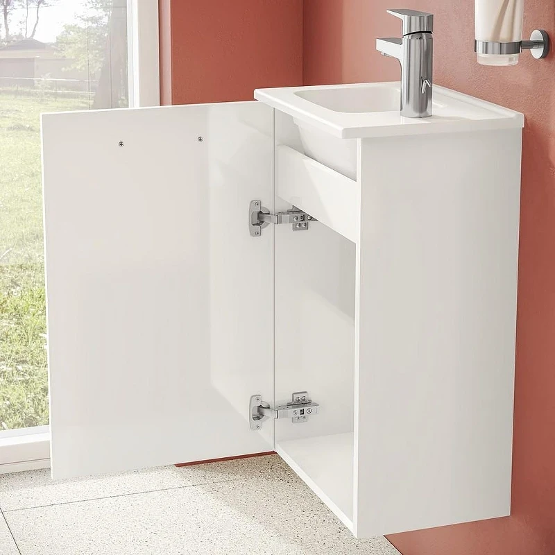 Комплект мебели для ванной Vitra Mia 40 69576 подвесной Белый глянцевый