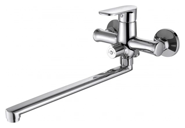 Смеситель для ванны Bravat Opal F6125183CP-02L-RUS универсальный Хром латунь на стену