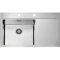 Кухонная мойка Alveus Pure 50L KMB-90 860x525 1103652 Брашированная сталь нержавеющая сталь встраиваемый