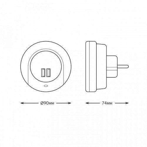 Ночник Gauss NS001