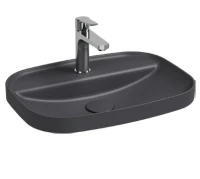 Раковина встраиваемая сверху Isvea Infinity 55 10NF50055-2C цвет Антрацит матовый