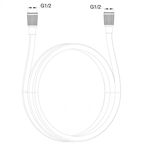 Шланг для душа Wonzon &amp; Woghand WW-RG01-1200-MB цвет Черный матовый