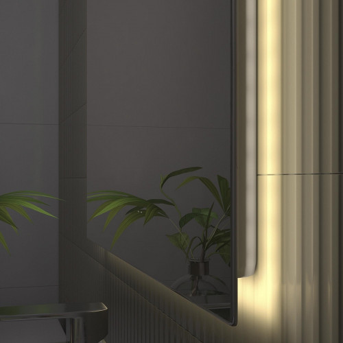 Зеркало Vigo Quadro Comfort 80 145 с подсветкой с бесконтактным выключателем и подогревом