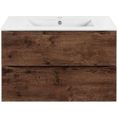 Тумба под раковину Vincea Mia Slim 80 VMC-2MC800S1RW подвесная R.Wood МДФ / ЛДСП