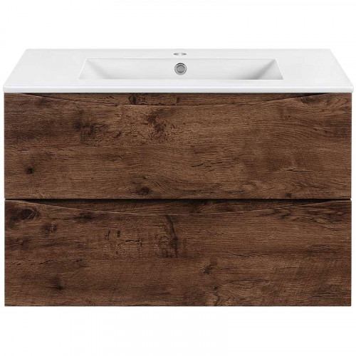 Тумба под раковину Vincea Mia Slim 80 VMC-2MC800S1RW подвесная R.Wood МДФ / ЛДСП