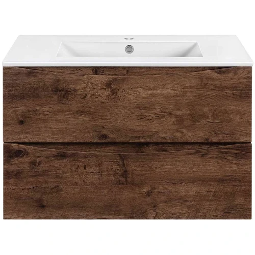 Тумба под раковину Vincea Mia Slim 80 VMC-2MC800S1RW подвесная R.Wood МДФ / ЛДСП