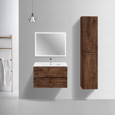 Тумба под раковину Vincea Mia Slim 80 VMC-2MC800S1RW подвесная R.Wood МДФ / ЛДСП