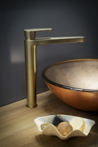 Смеситель для раковины Ramonsoler Alexia 3602OC Золото брашированное