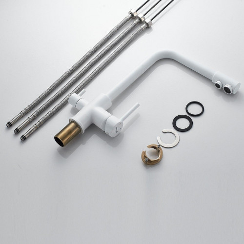 Смеситель для кухни Shevanik S328C цвет Белый