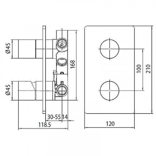 Смеситель для душа Bossini Oki Z00004.073 Черный матовый