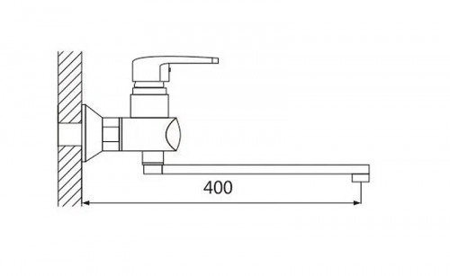Смеситель для ванны Shevanik S5072 универсальный цвет Хром