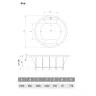 Акриловая ванна Vayer Eva 180x180 Гл000025681 без гидромассажа