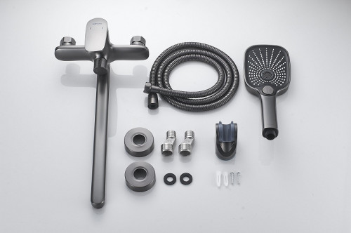 Смеситель для ванны Shevanik S8522T универсальный цвет Оружейная сталь