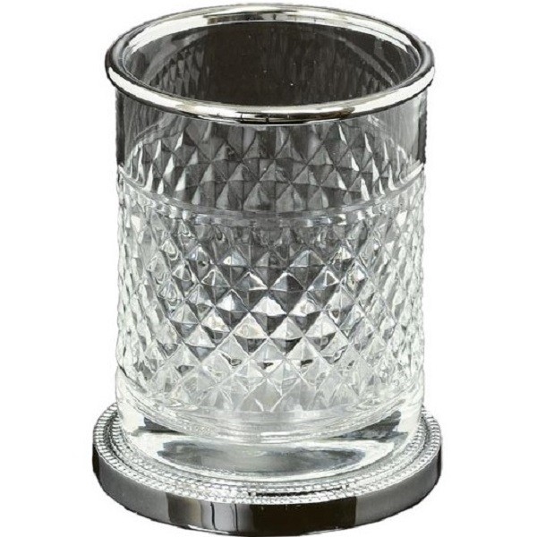 Стакан для зубных щеток Boheme Murano Cristal 10217 Хром