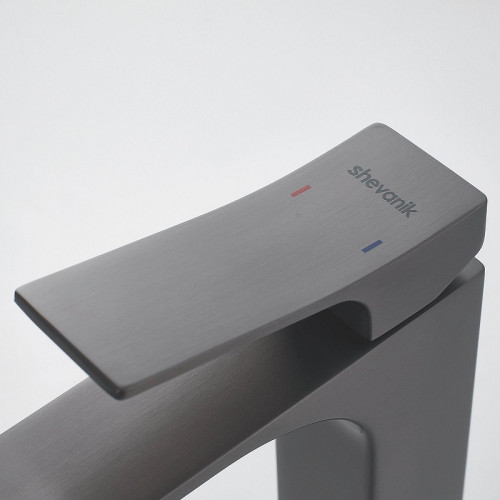 Смеситель для раковины Shevanik S6101T цвет Оружейная сталь