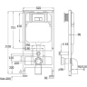 Комплект унитаза с инсталляцией WeltWasser BAMBERG 525 + KEHLBACH 004 GL-WT + BAMBERG BL 10000012852 цвет Белый глянцевый с сиденьем Микролифт и клавишей смыва цвет Черный