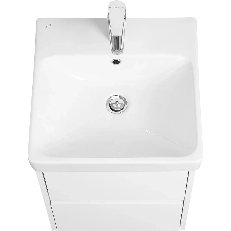 Тумба под раковину Aquaton Сканди 45 1A251601SD010 подвесная Белая МДФ / ЛДСП