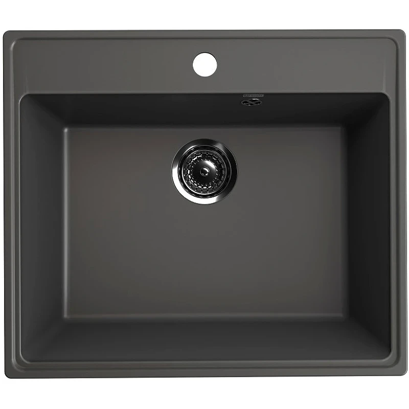 Кухонная мойка Ulgran Quartz Forte 580-09 Асфальт искусственный камень (литьевой мрамор) встраиваемый