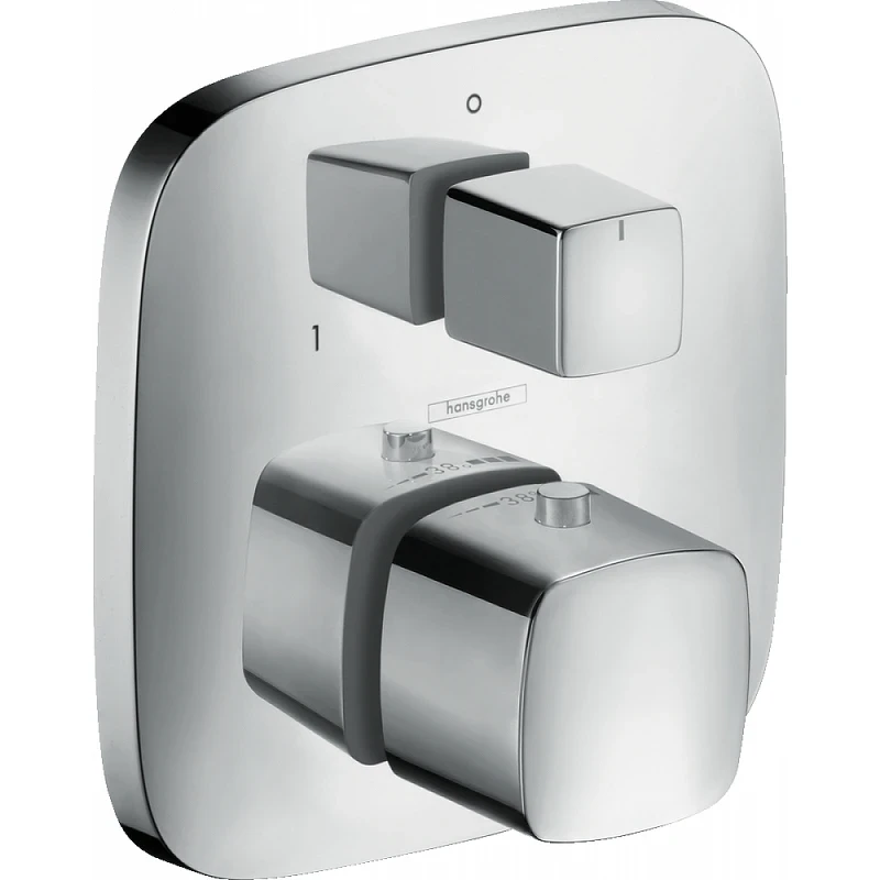 Смеситель для душа Hansgrohe PuraVida 15771000 с термостатом Хром латунь встраиваемый