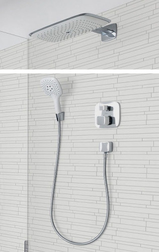 Смеситель для душа Hansgrohe PuraVida 15771000 с термостатом Хром латунь встраиваемый