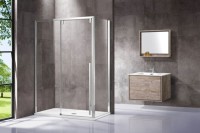 Душевой уголок Vincea Lugano 130х100 VSR-1L1013CL-1 профиль Хром стекло прозрачное
