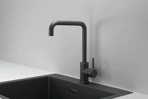 Смеситель для кухни Granula Kitchen Space 7110 цвет Черный матовый