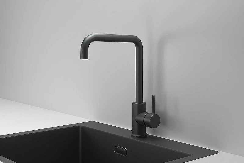 Смеситель для кухни Granula Kitchen Space 7110 цвет Черный матовый