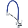 Смеситель для кухни Lemark Comfort LM3070C-Blue Хром Синий латунь