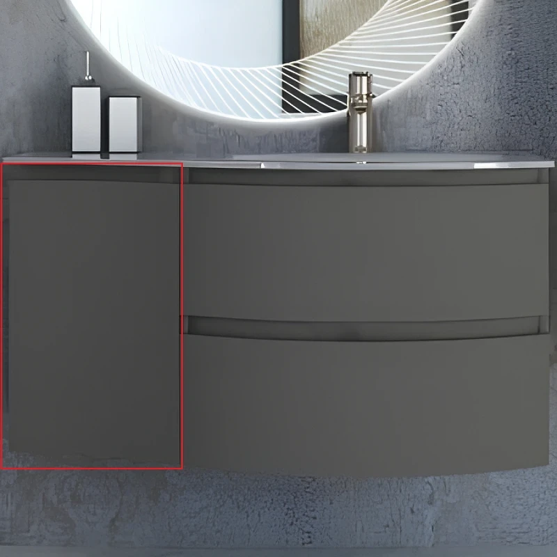 Подвесной шкаф Cezares Vague 34 L 54907 Grigio talpa opaco МДФ / ЛДСП