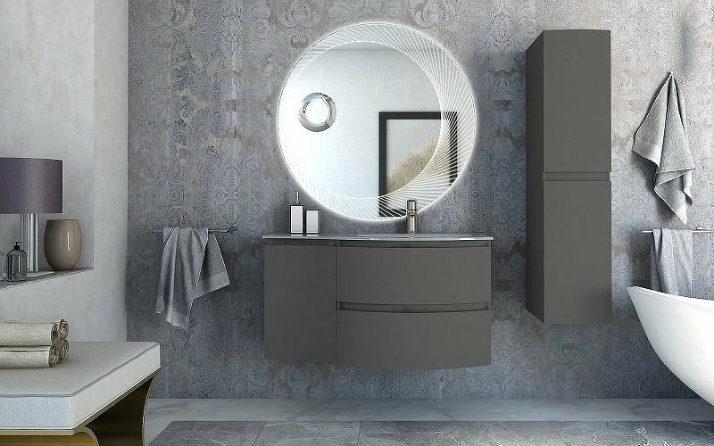 Подвесной шкаф Cezares Vague 34 L 54907 Grigio talpa opaco МДФ / ЛДСП