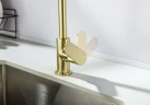 Смеситель для кухни Aquatek Оберон AQ1282BG цвет Золото шлифованное