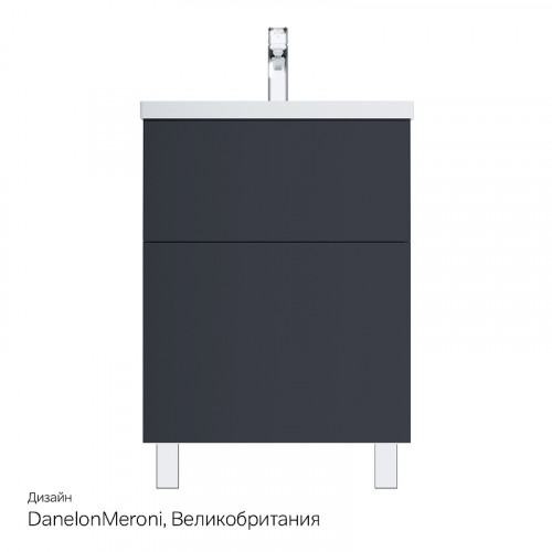 Тумба под раковину AM.PM Gem 60 M90FSX06022GM32 Графит матовый МДФ / ЛДСП