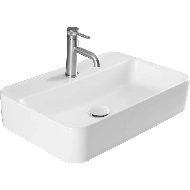 Раковина Allen Brau Liberty 2 60 4.32013.20 Белая фаянс накладная