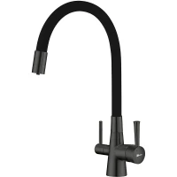 Смеситель для кухни Lemark Comfort LM3075GM Графит латунь