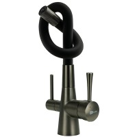 Смеситель для кухни Lemark Comfort LM3075GM Графит латунь