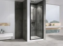 Душевая дверь Abber Sonnenstrand 80 AG04080B профиль Черный стекло прозрачное