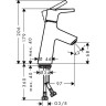 Смеситель для раковины Hansgrohe Talis S 72012000 Хром