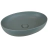Раковина-чаша AeT Elite Oval 55 L616T0R0V0116 Серая матовая фаянс накладная