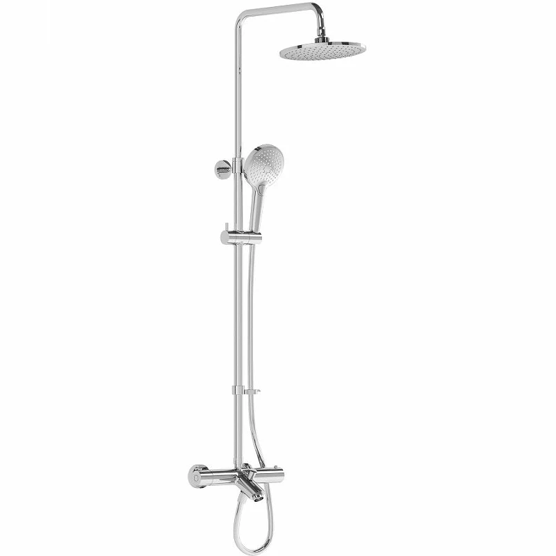 Душевая система Vitra Aquaheat Joy A47208EXP с термостатом Хром латунь на стену