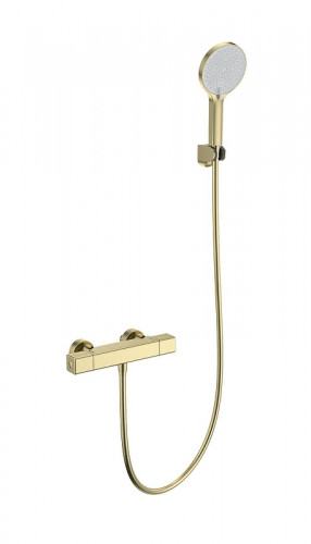 Смеситель для душа Wonzon &amp; Woghand Stay WW-B2016-A-BG с термостатом цвет Брашированное золото