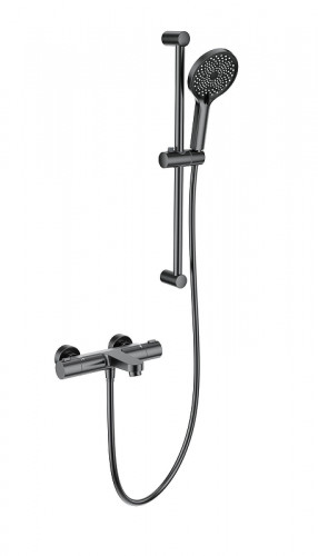 Смеситель для ванны Wonzon &amp; Woghand WW-C2018-A-BGG с термостатом цвет Темный графит