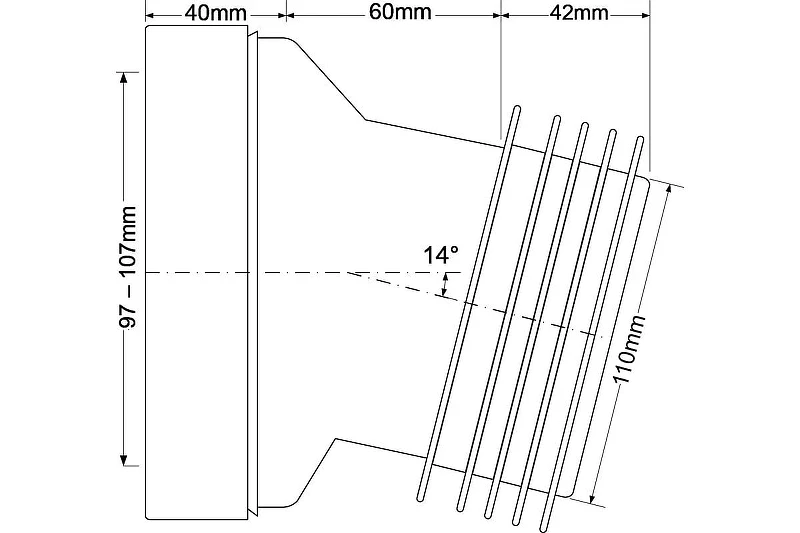Фановая труба McAlpine MRWC10 цвет Белый