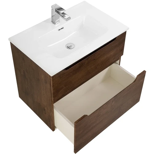 Тумба под раковину BelBagno Etna-H60 70 ETNA-H60-700-2C-SO-RW-P подвесная Rovere Moro МДФ / ЛДСП
