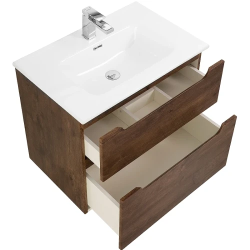 Тумба под раковину BelBagno Etna-H60 70 ETNA-H60-700-2C-SO-RW-P подвесная Rovere Moro МДФ / ЛДСП